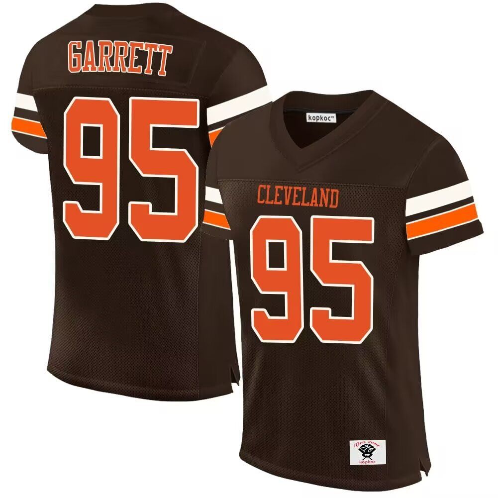 Men Cleveland Browns 95 Garrett brown 2024 Nike Limited NFL throwback Jersey